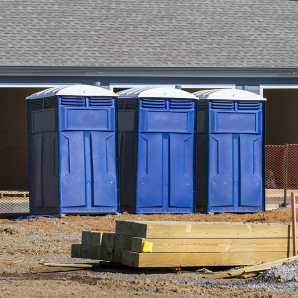 how can i report damages or issues with the portable toilets during my rental period in Sky Lake FL